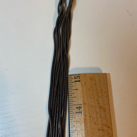 Unique gunmetal/multi metal necklace - Picture 4 of 5